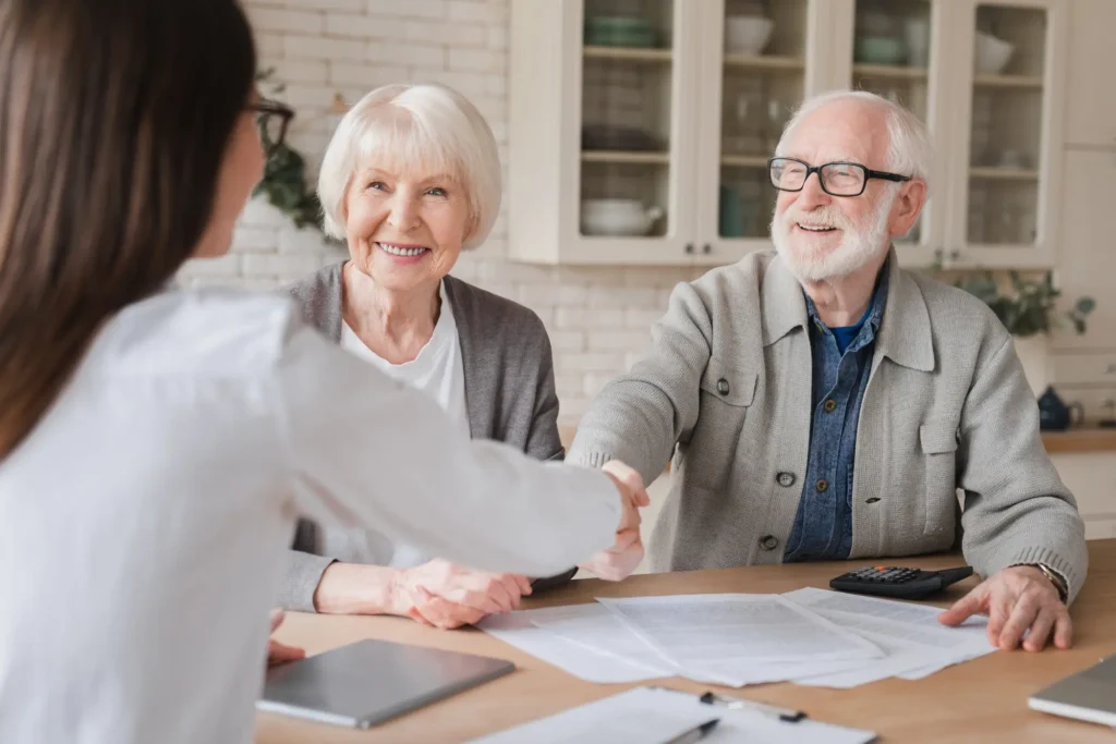 Insurance agent analyzing real-time, CMS-compliant Medicare leads on a digital dashboard with high conversion metrics.